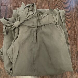 Chic tie waist Pants